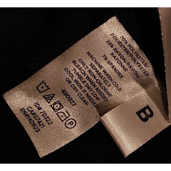 NWOT LOFT Plus Women's Black Cropped Wide Leg Pants Gold Buttons Sides. SZ 16 - Picture 5 of 10